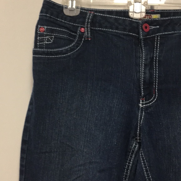 Moto Blues women’s jean shorts size 14 - Picture 2 of 5